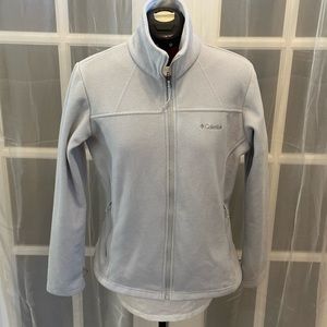 Columbia Women's Fleece Jacket Light  Bluish Grey Size Medium